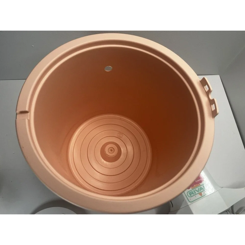 Rival 8401 Electric Ice Cream Yogurt Freezer Maker 4 Qt Peach USA Complete - Picture 7 of 7